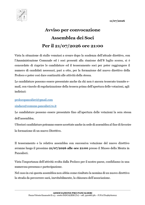 Pro Loco Pancalieri