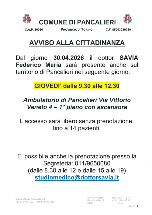 Medico di base - Avviso